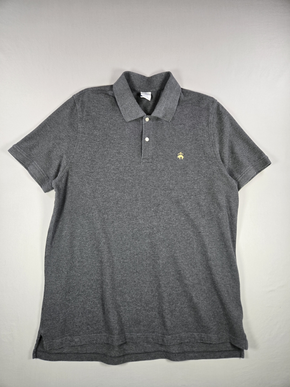 Brooks Brothers XXL Slim Fit Performance Polo Shirt Gray Golden Fleece